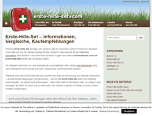 Tablet Screenshot of erste-hilfe-set.com